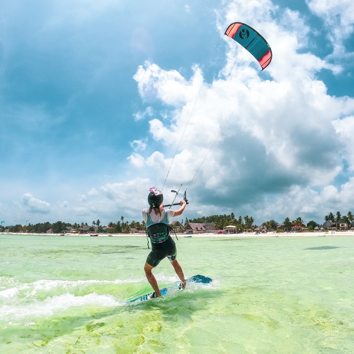 kite surfing in zanzibar