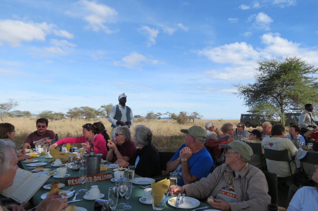 The Champagne Breakfast in Serengeti National Park